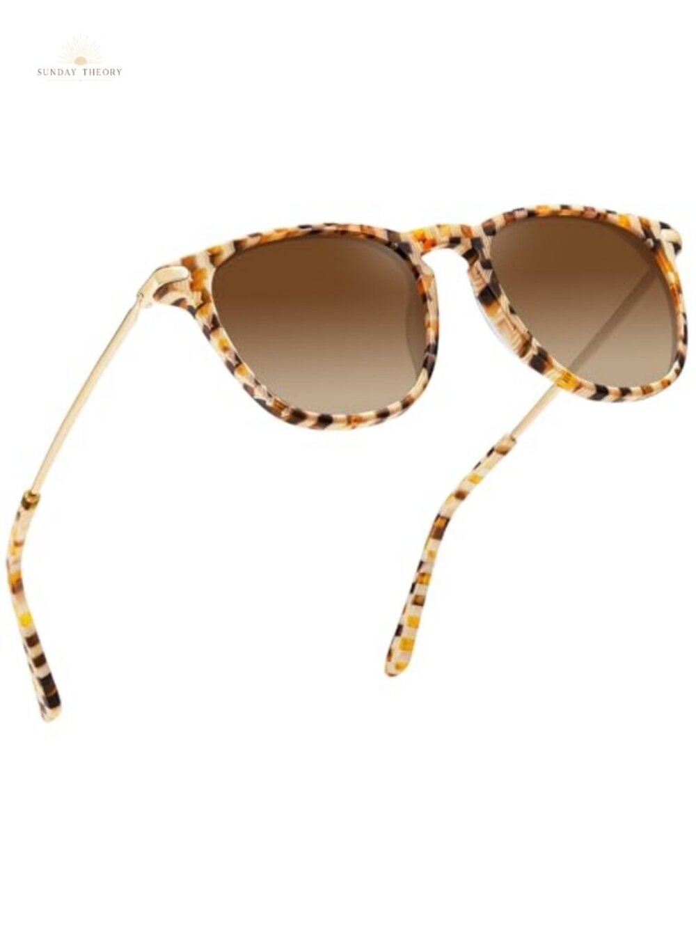 Retro Acetate Polarized Sunglasses for Women Square Wrap UV400